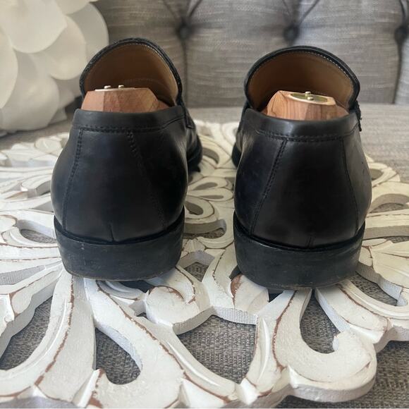 Louis Vuitton Black Leather Loafers Shoes size 6 1/2 - Picture 7 of 12